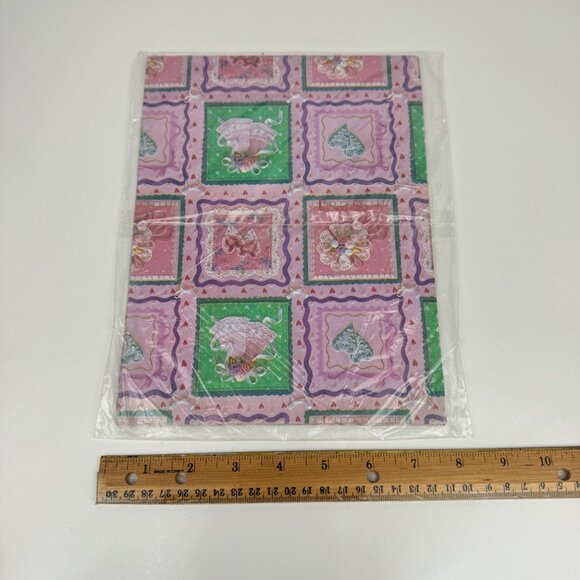 Vtg Wedding Shower Bridal Bride Groom American Greetings Gift Wrap Sheet Paper - Picture 3 of 4